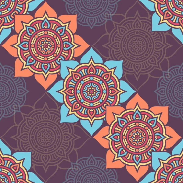 etnik çiçek seamless modeli