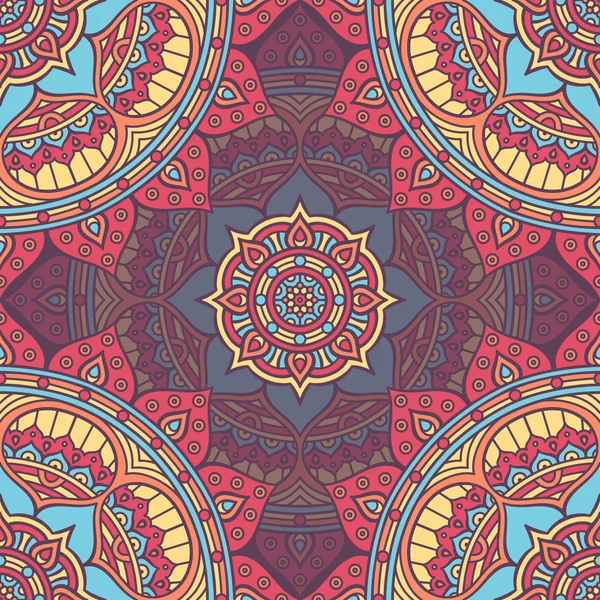 etnik çiçek seamless modeli