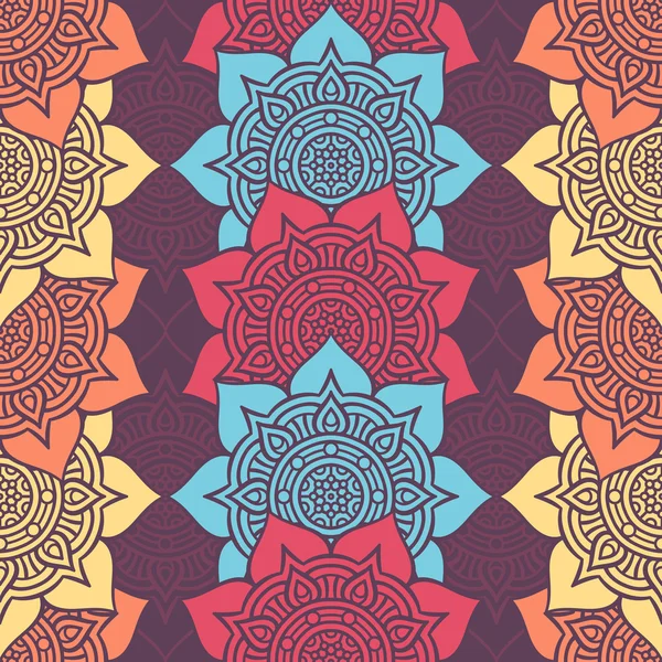 etnik çiçek seamless modeli