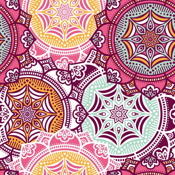 etnik çiçek seamless modeli