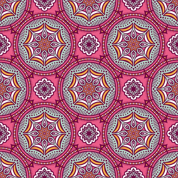 etnik çiçek seamless modeli