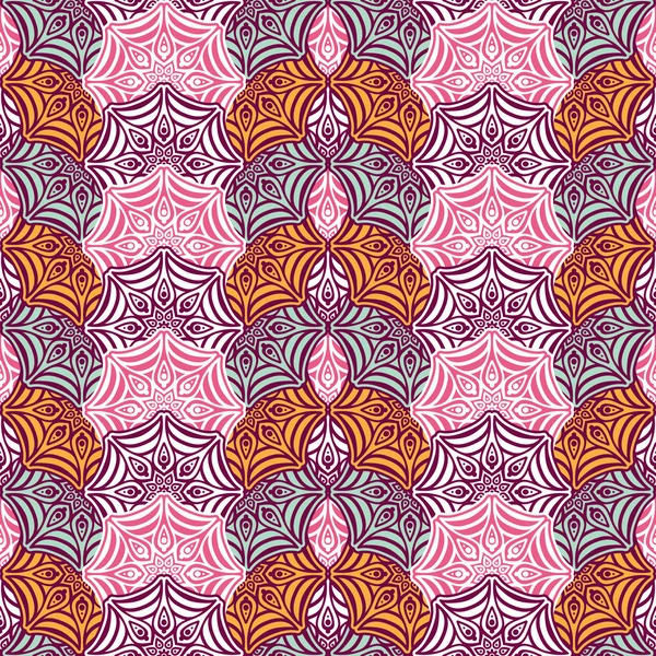 etnik çiçek seamless modeli