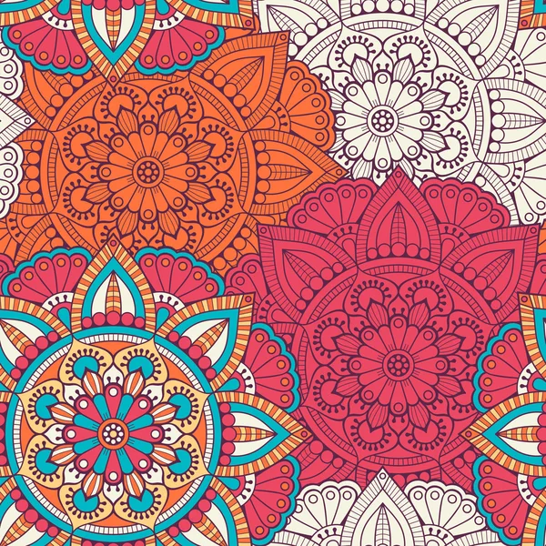 etnik çiçek seamless modeli