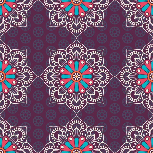 etnik çiçek seamless modeli