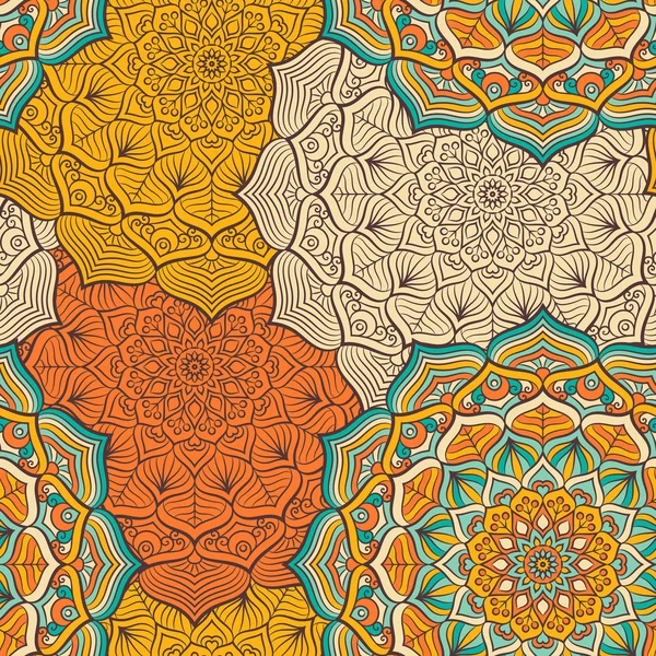 etnik çiçek seamless modeli