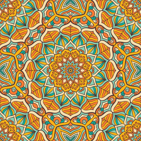 etnik çiçek seamless modeli