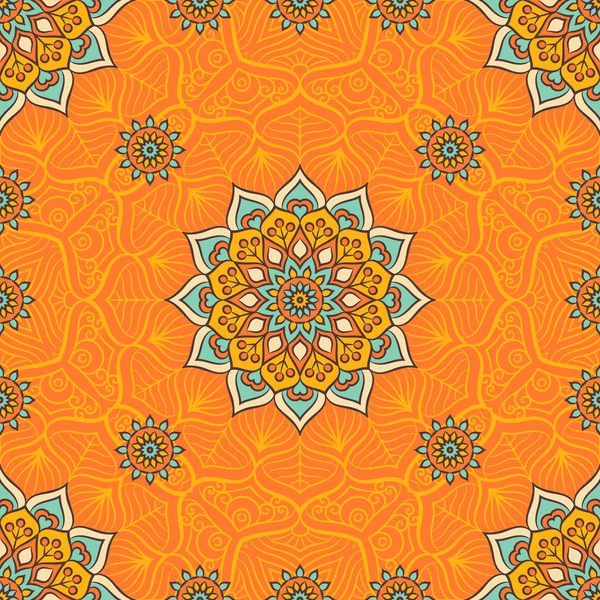 etnik çiçek seamless modeli