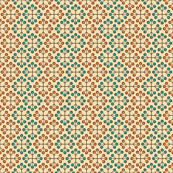 Ethnic floral seamless pattern — Stock Vector