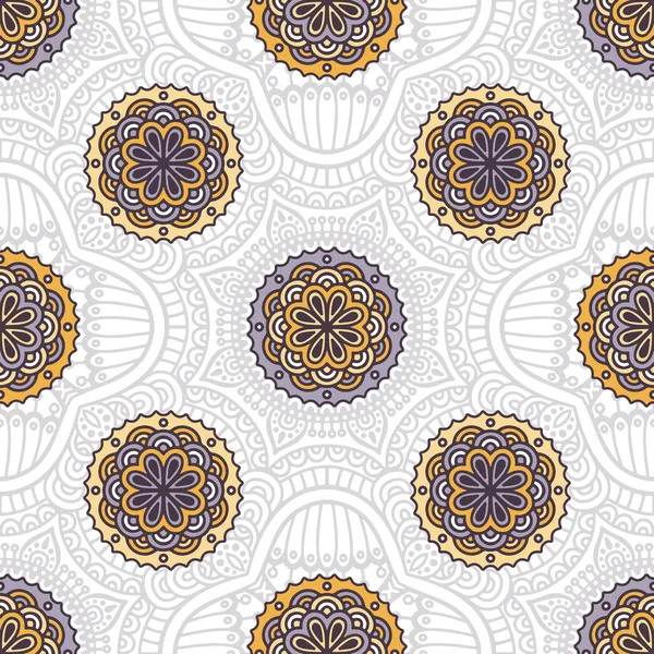 etnik çiçek seamless modeli