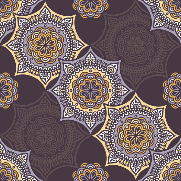 etnik çiçek seamless modeli