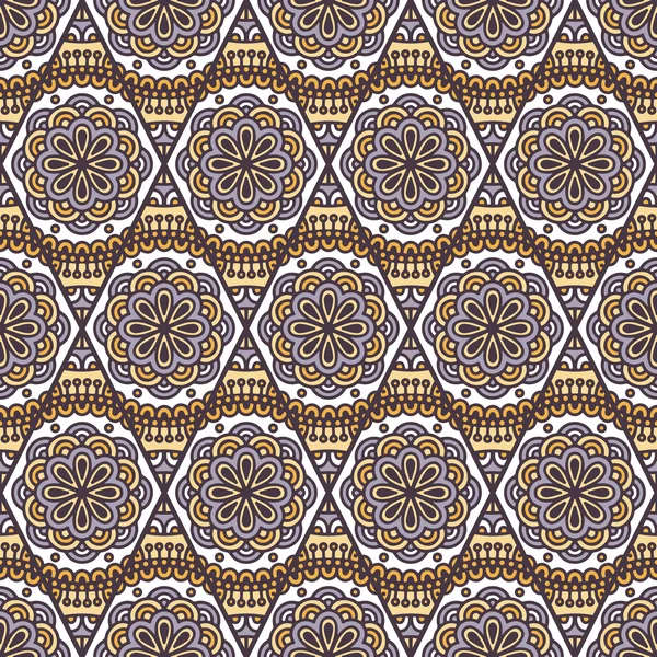 etnik çiçek seamless modeli