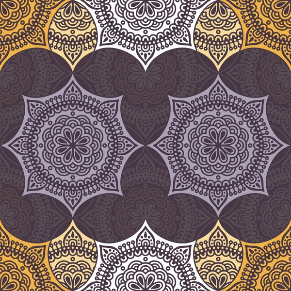 etnik çiçek seamless modeli