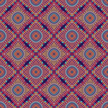 etnik çiçek seamless modeli