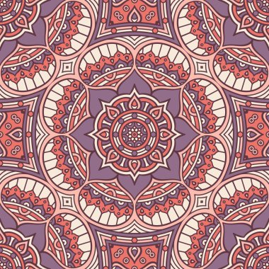 etnik çiçek seamless modeli