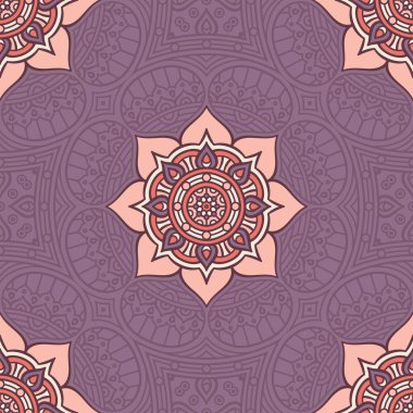 etnik çiçek seamless modeli