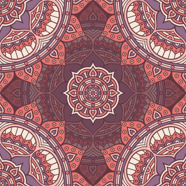 etnik çiçek seamless modeli