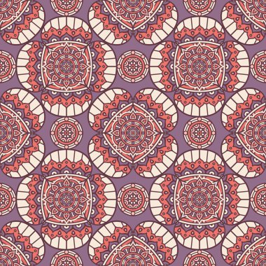 etnik çiçek seamless modeli