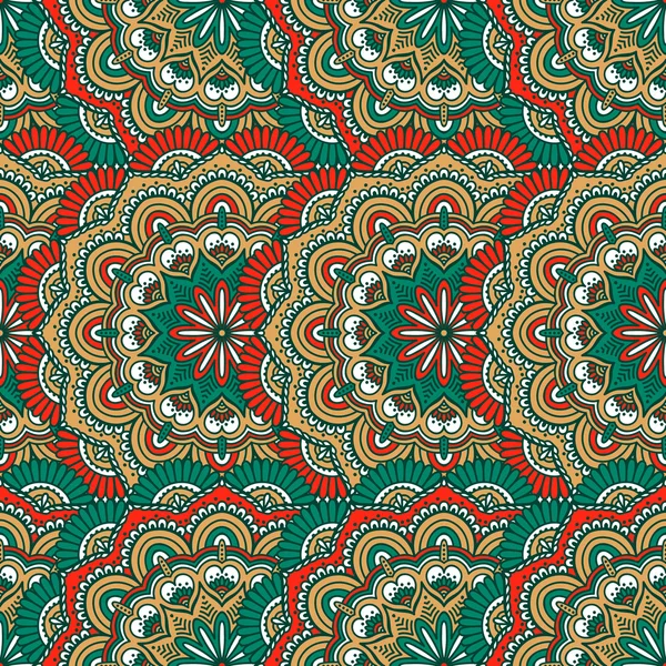 etnik çiçek seamless modeli