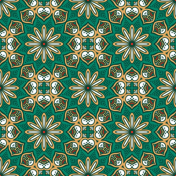 etnik çiçek seamless modeli