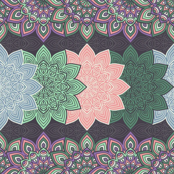 etnik çiçek seamless modeli