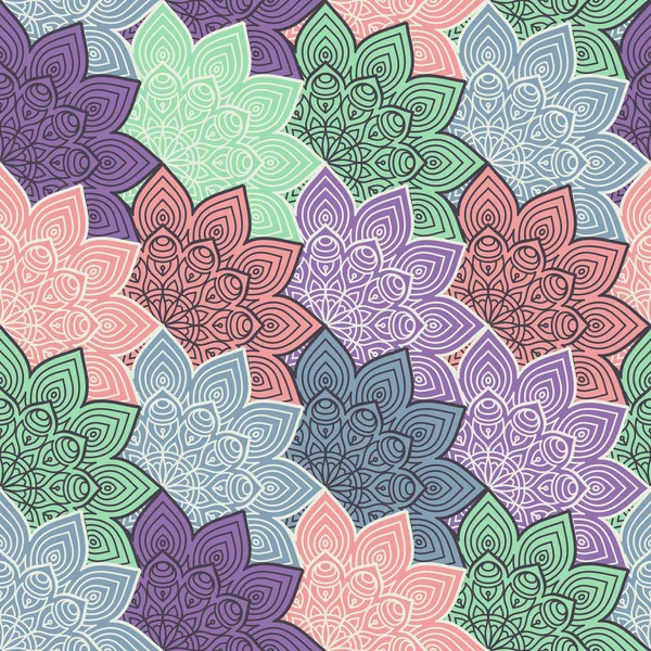 etnik çiçek seamless modeli