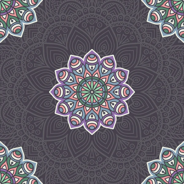 etnik çiçek seamless modeli