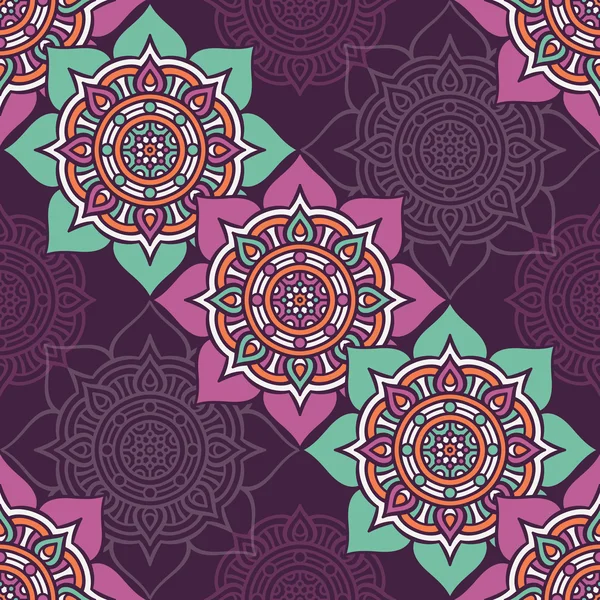 etnik çiçek seamless modeli