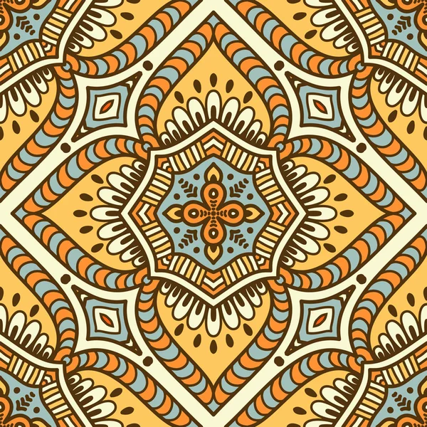 etnik çiçek seamless modeli