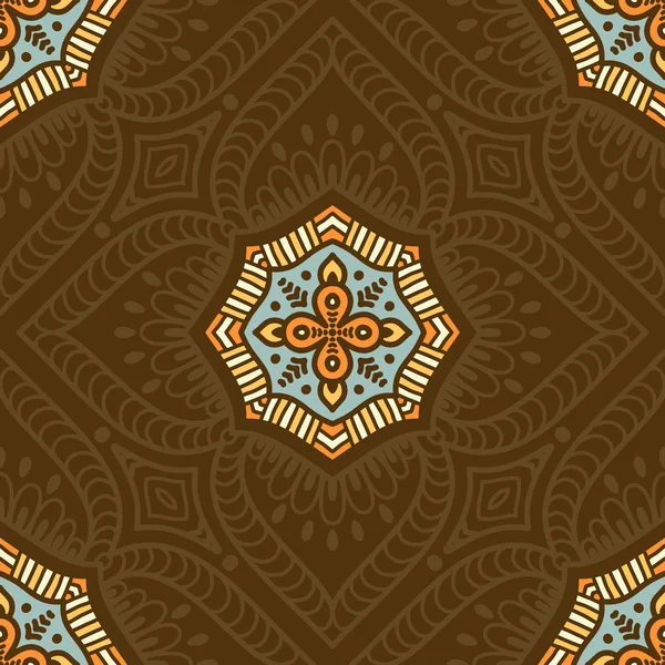 etnik çiçek seamless modeli