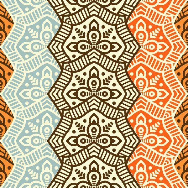 etnik çiçek seamless modeli