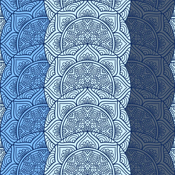 Ethnique floral motif sans couture — Image vectorielle