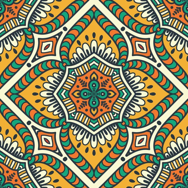 etnik çiçek seamless modeli