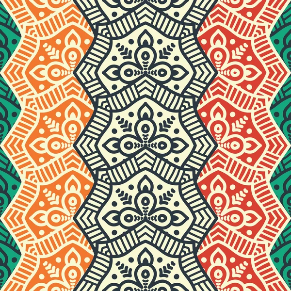 etnik çiçek seamless modeli