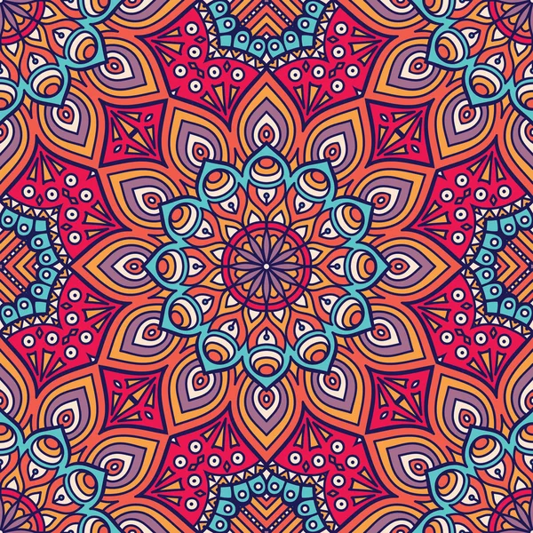 etnik çiçek seamless modeli