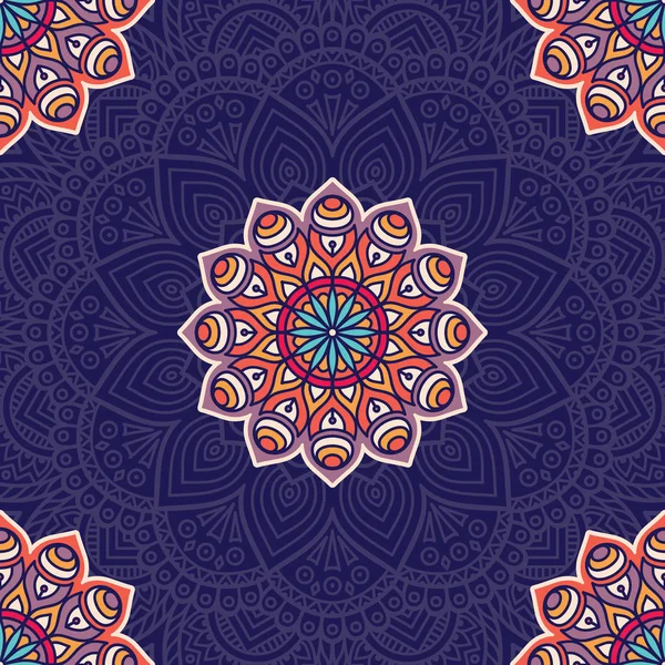 etnik çiçek seamless modeli