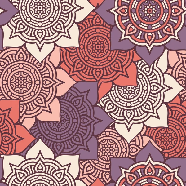 etnik çiçek seamless modeli