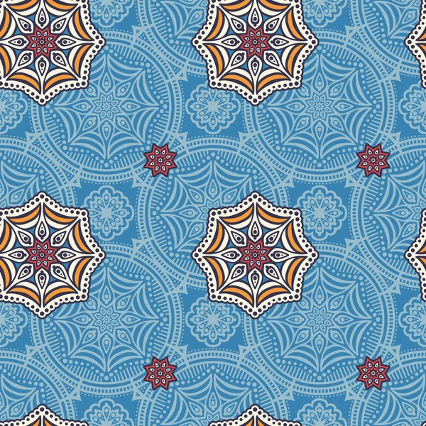 etnik çiçek seamless modeli