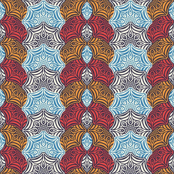 etnik çiçek seamless modeli