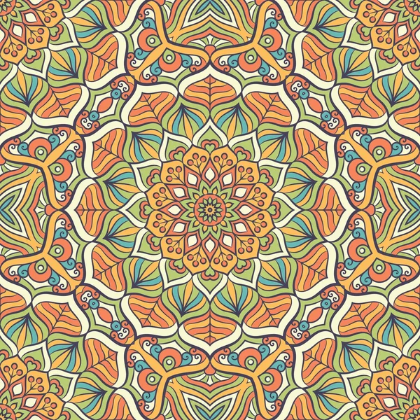 etnik çiçek seamless modeli