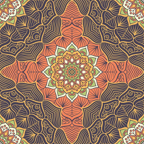 etnik çiçek seamless modeli