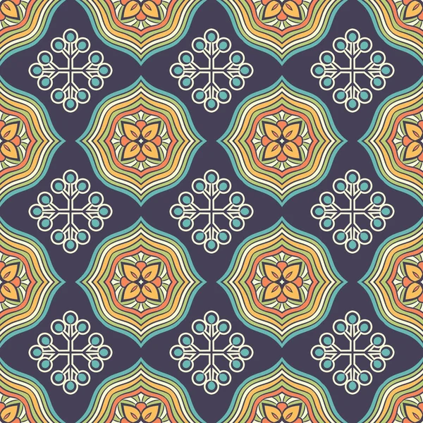 etnik çiçek seamless modeli