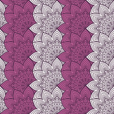 etnik çiçek seamless modeli