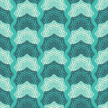 etnik çiçek seamless modeli