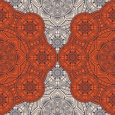 etnik çiçek seamless modeli