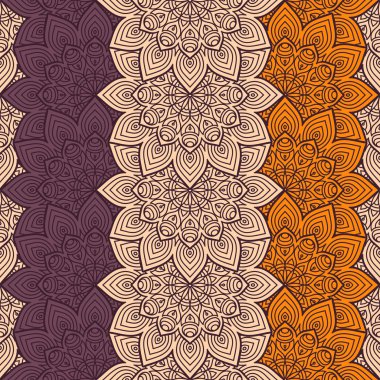 etnik çiçek seamless modeli