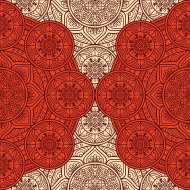 etnik çiçek seamless modeli