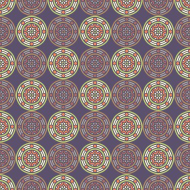 etnik çiçek seamless modeli