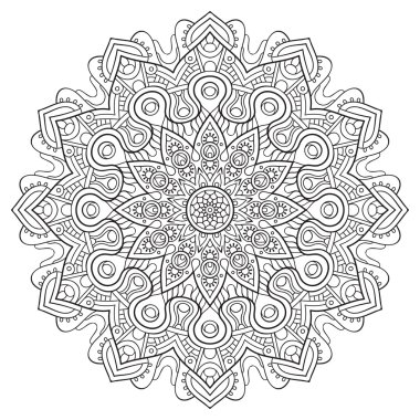 Vektör Hintli Mandala