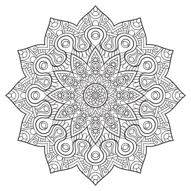 Vektör Hintli Mandala