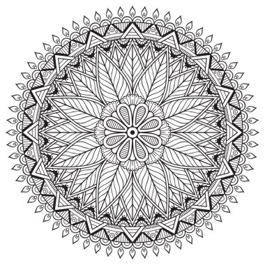 Vektör Hintli Mandala